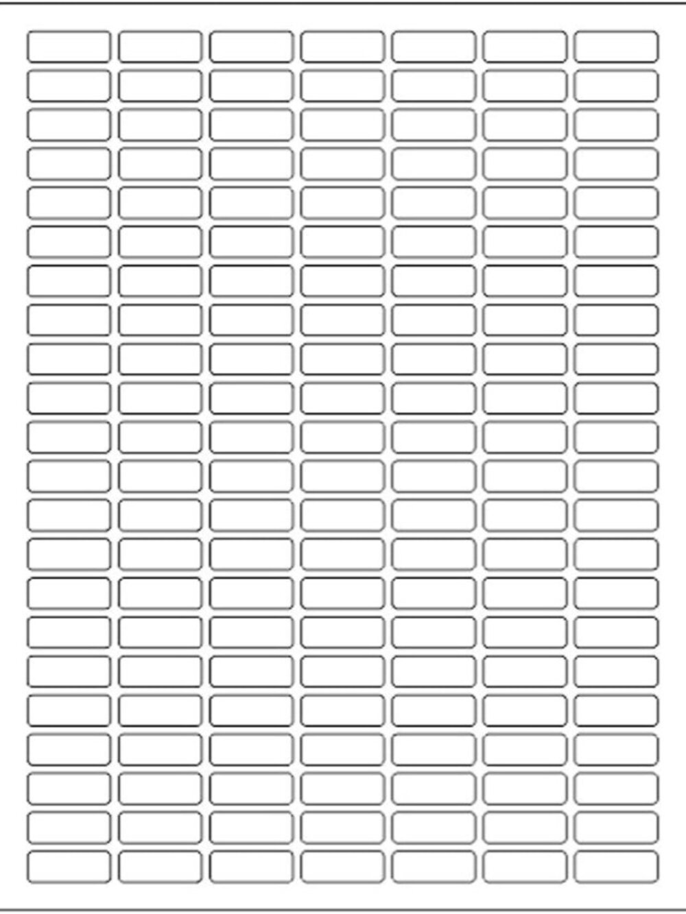 Printable Rectangle Labels, 1 x 0.375 Inch - 1660 Pack